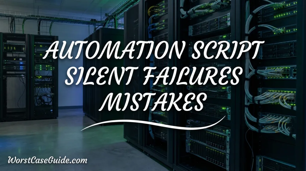 Common automation script mistakes that lead to silent failures in workflows and system reliability.