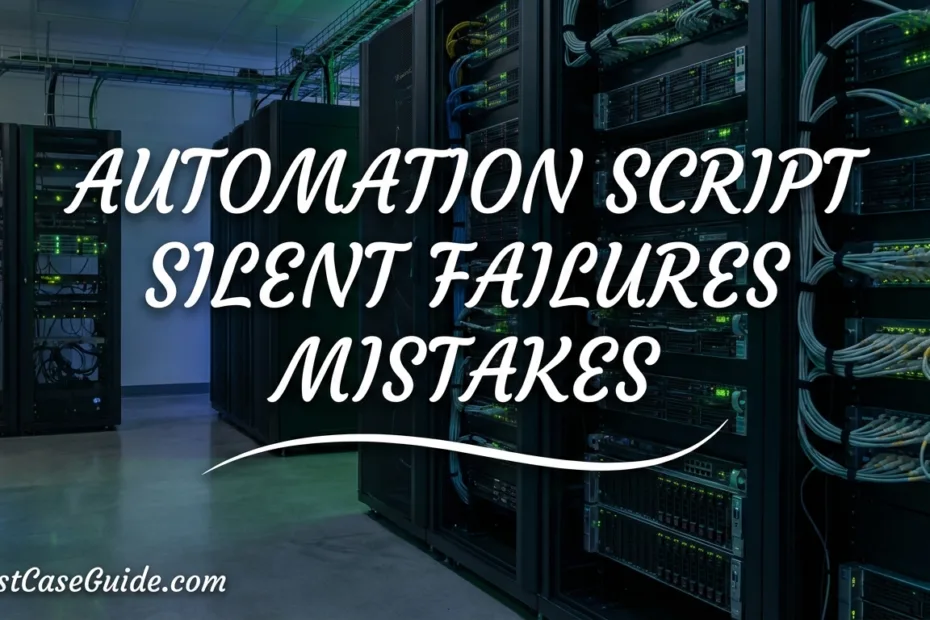 Common automation script mistakes that lead to silent failures in workflows and system reliability.
