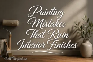 9 Painting Mistakes That Ruin Interior Finishes