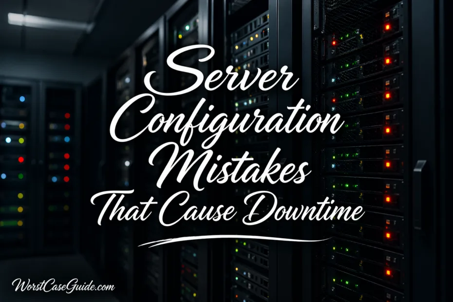 Server configuration mistakes that cause downtime are common and can be easily avoided with proper setup and management.
