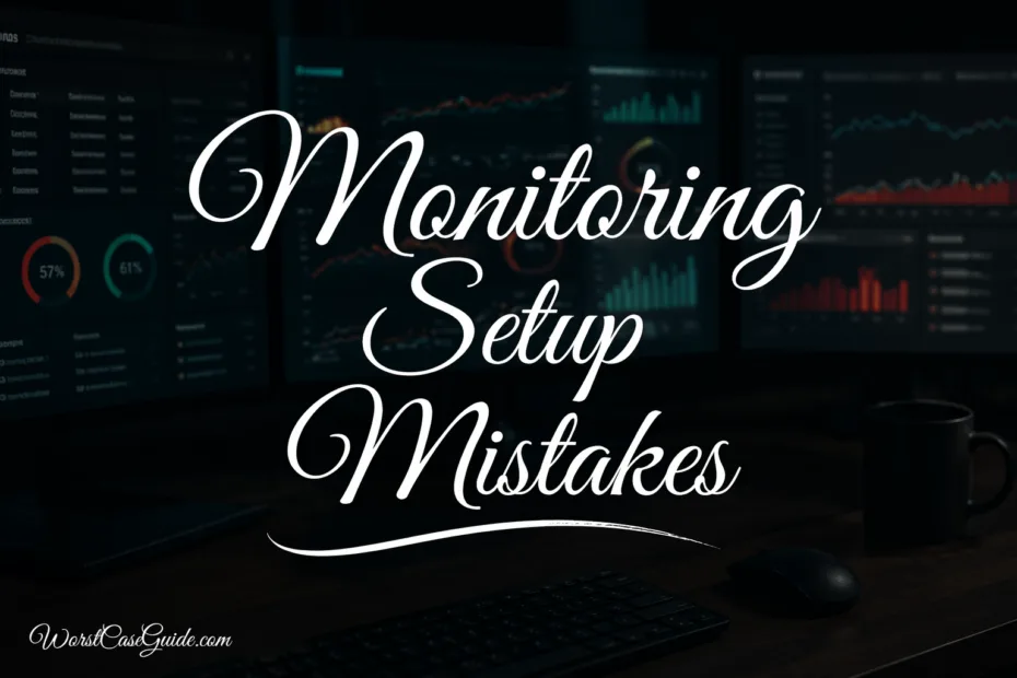 Common monitoring setup mistakes can hide critical system issues, making it essential to avoid these errors for effective troubleshooting.