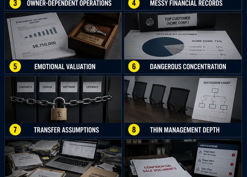 Business owners discuss common exit strategy mistakes to avoid when planning for a successful transition in a company.