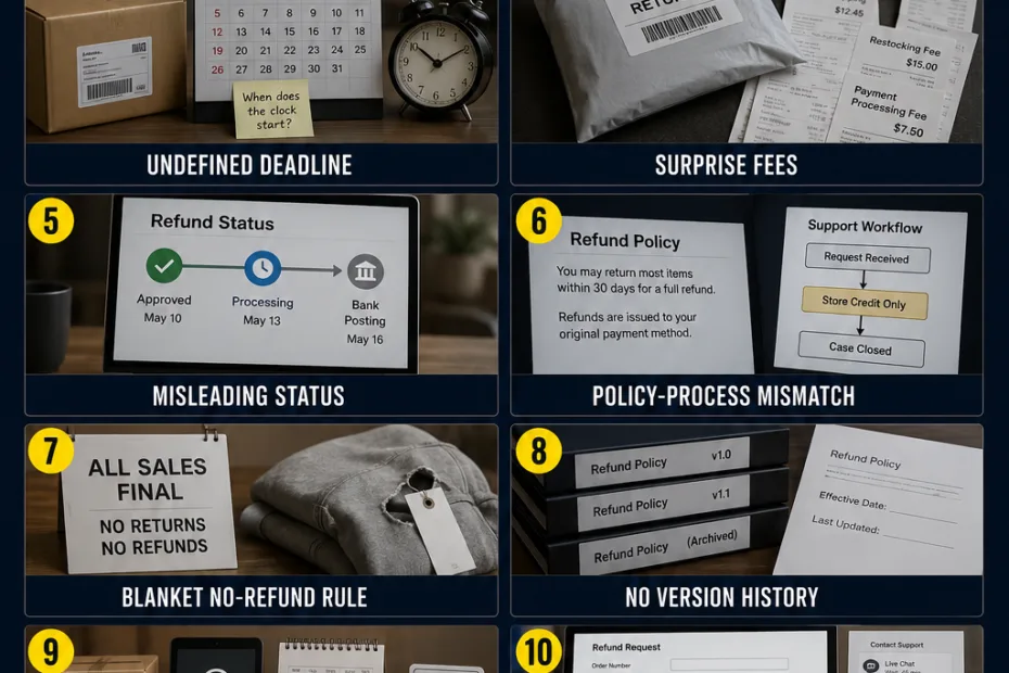 Common refund policy mistakes can harm customer trust and lead to dissatisfaction in business transactions.